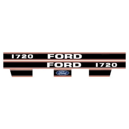 Aftermarket SBA390115730 SBA390115810 Hood Decal Set Fits Ford Tractor 1720 SBA390115720